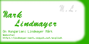 mark lindmayer business card