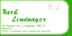 mark lindmayer business card